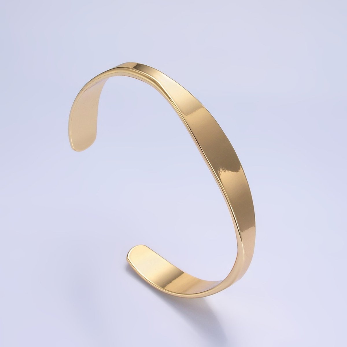24K Gold Filled Minimalist Band Cuff Bracelet | WA-2663