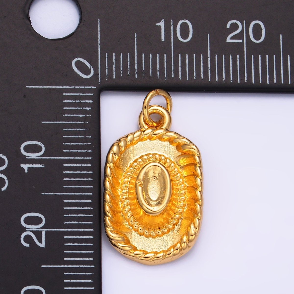 24K Gold Filled Multidimensional 3D Cowboy Hat Charm | W269
