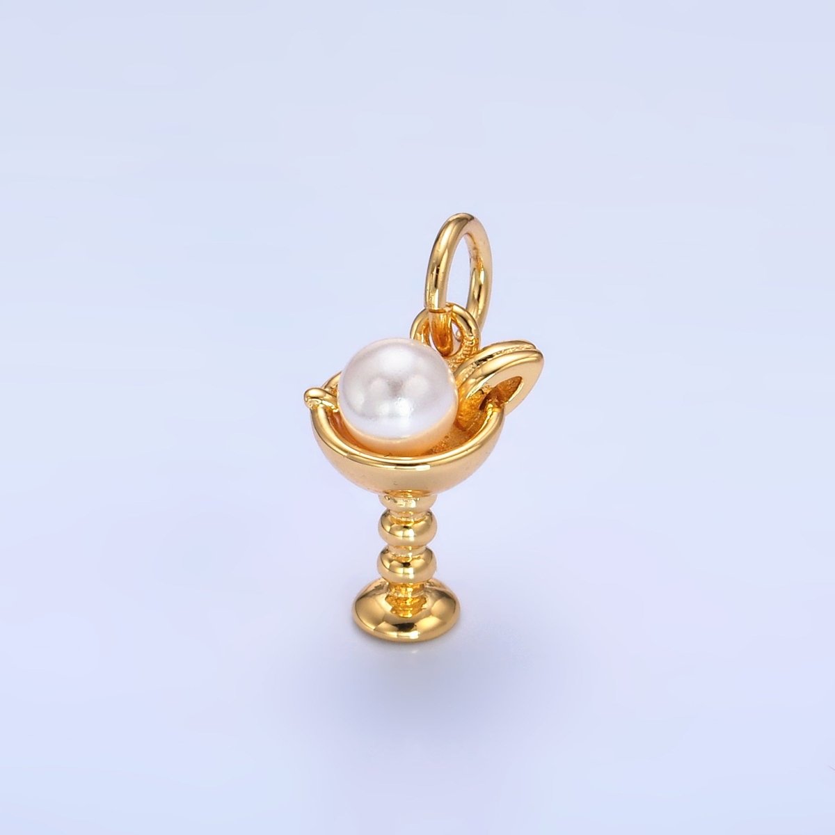 24K Gold Filled Pearl Ice Cream Dessert Food Charm | W428