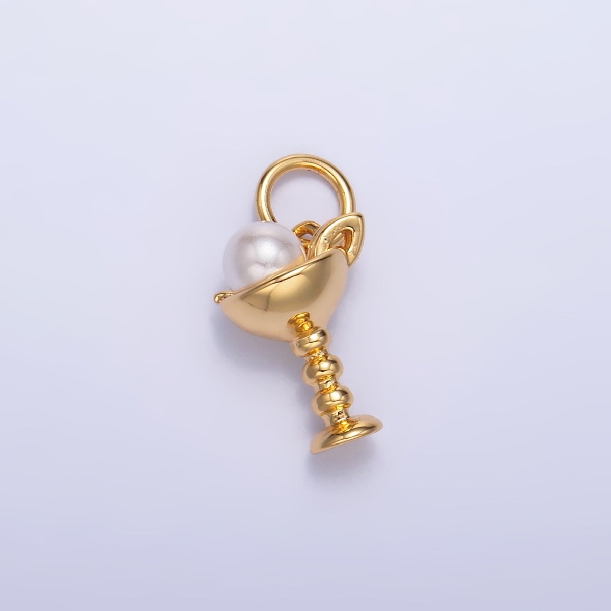 24K Gold Filled Pearl Ice Cream Dessert Food Charm | W428