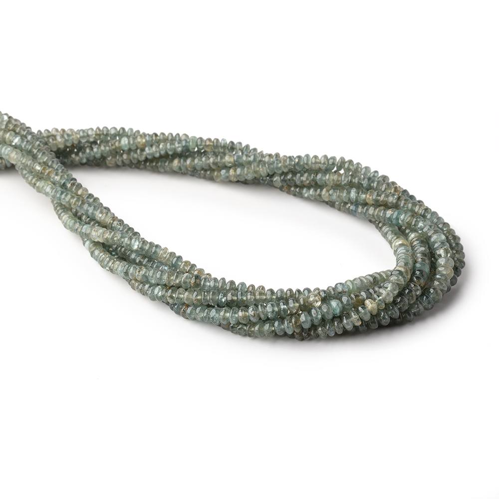 2.5-4mm Indicolite Tourmaline Plain Rondelle Beads 17 inch 212 pieces