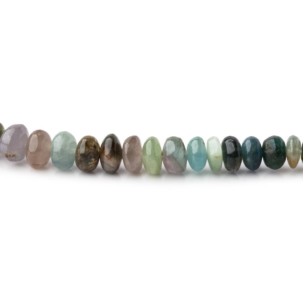 2.5-4mm Multi Color Tourmaline Plain Rondelle Beads 18 inch 220 pieces