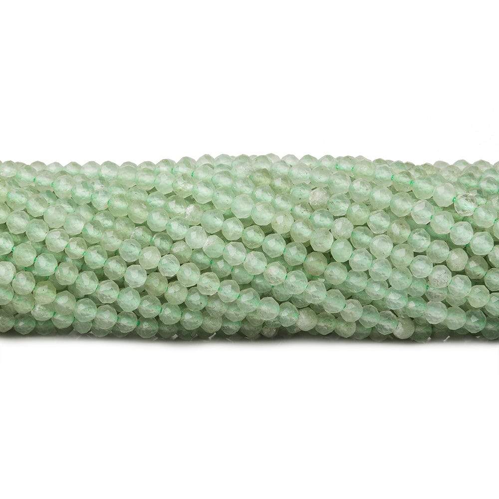 2.5mm Green Aventurine microfaceted round beads 13 inch 150 pieces