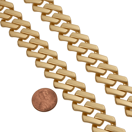 Cuban Link Chain - 19mm XL Size Curb Chain Multiple Colors - Per Foot