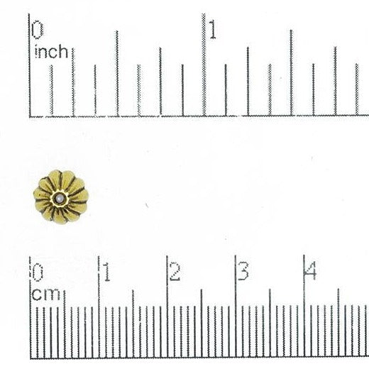 8mm Segmented Cone Bead Cap - Made of Pewter - Sold Individually - CBS2838