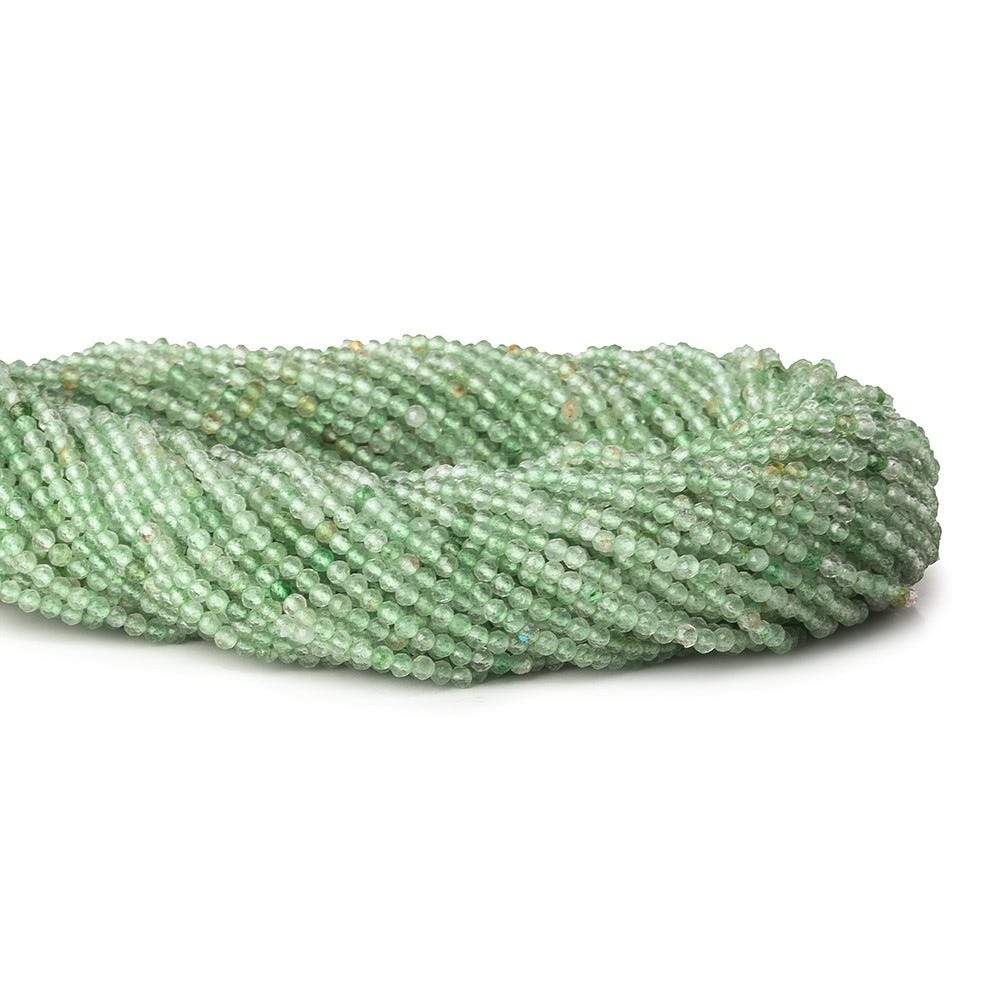 2mm Green Aventurine microfaceted round beads 13 inch 170 pieces