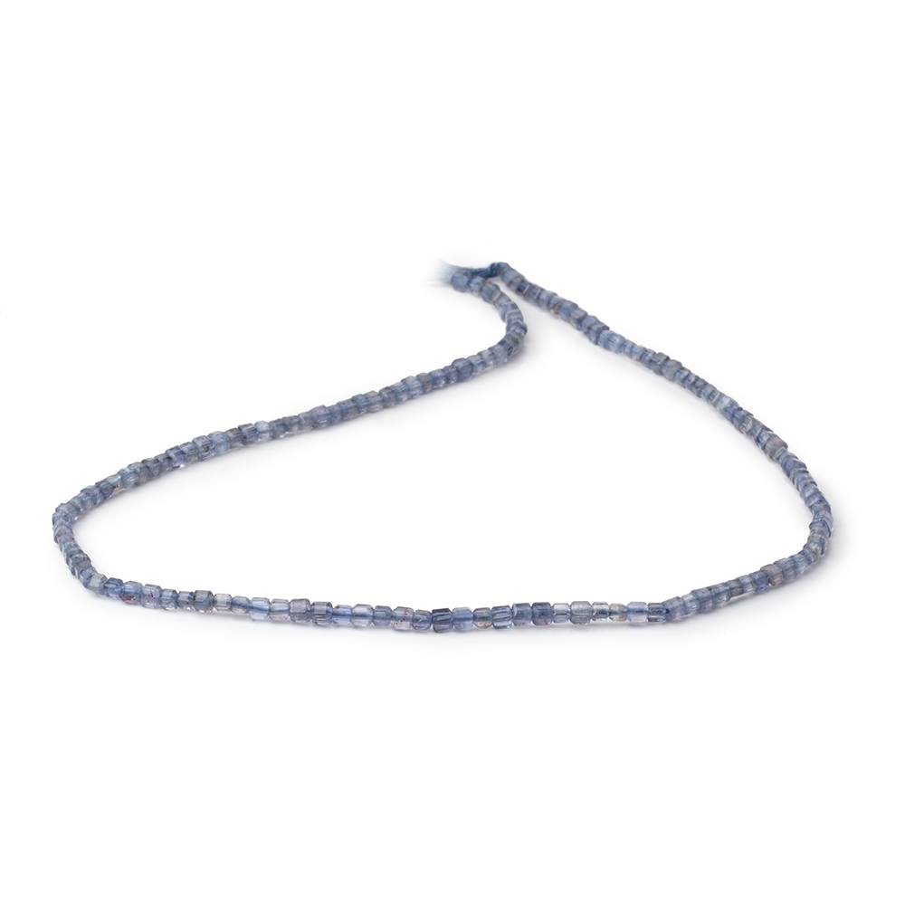 2mm Iolite Micro Faceted Cube Beads 12.5 inch 140 pieces A