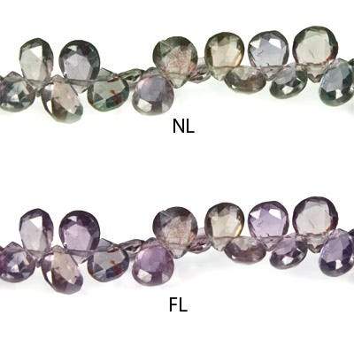 3-5mm Color Change Shongia Sapphire Pear Briolette 15 inch 20 pieces