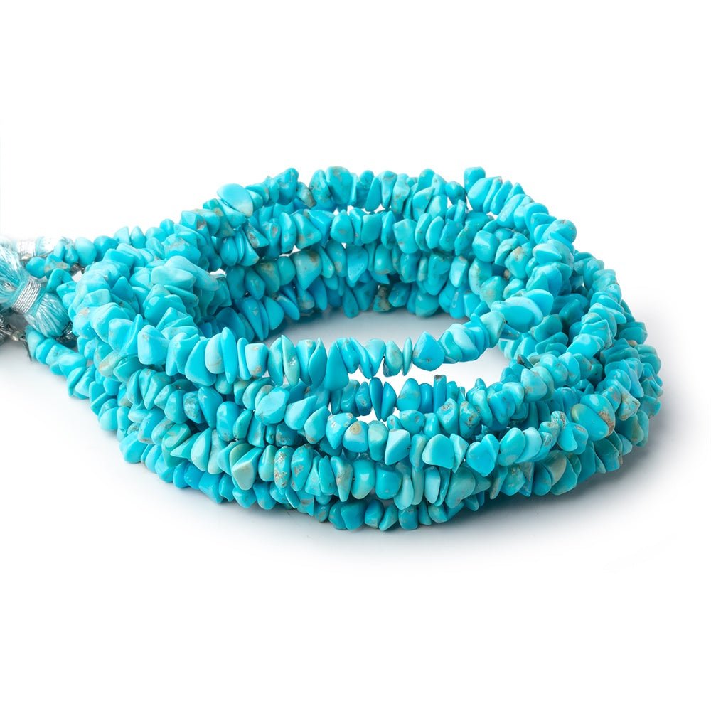 3-6mm Persian Turquoise Chip Beads 15 inch 266 pieces
