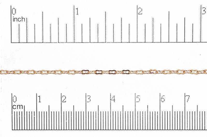Cable Chain - 4mm x 2mm - Available in Multiple Colors - Sold by the Foot - CH 3020