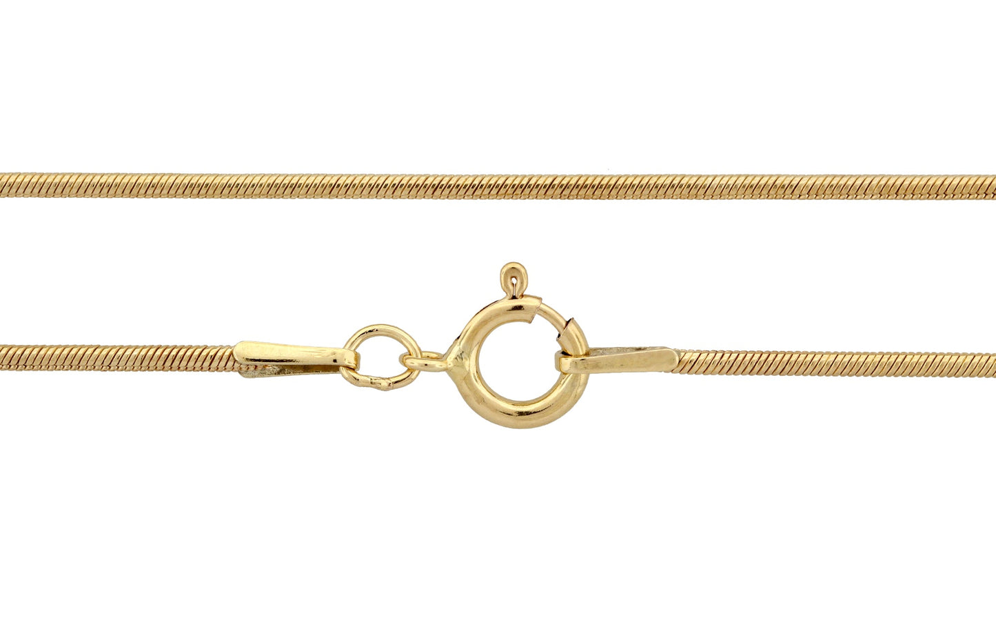 14Kt Gold Filled 1.1mm 30" Snake Chain With Spring Ring Clasp - 1pc