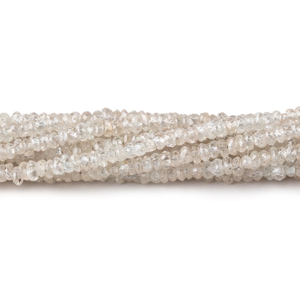 3mm Champagne Zircon Faceted Rondelle Beads 13 inches 210 beads