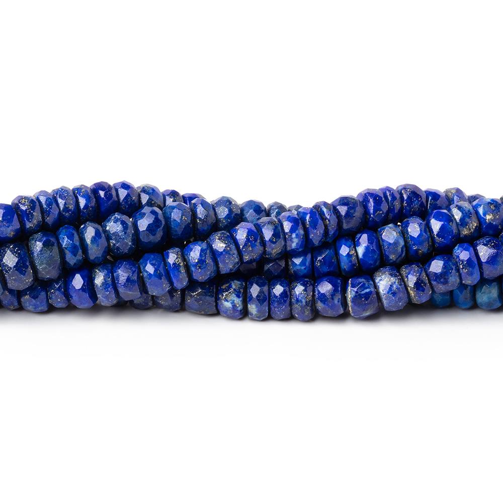 5mm Lapis Lazuli Faceted Rondelle Beads 14 inch 112 pieces