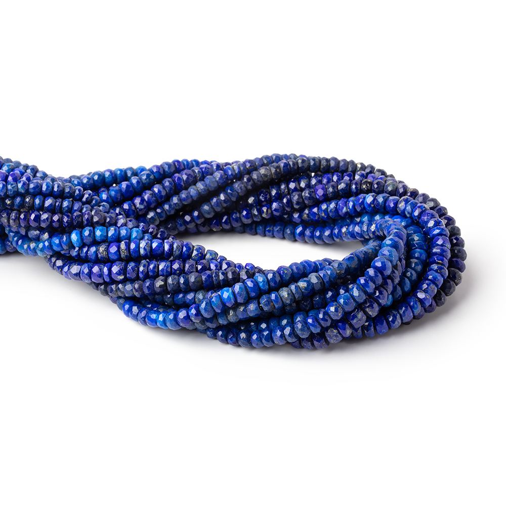 5mm Lapis Lazuli Faceted Rondelle Beads 14 inch 112 pieces