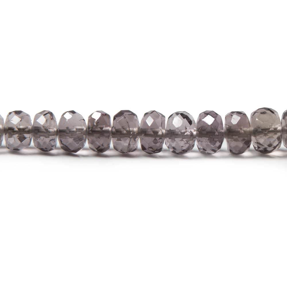 3.5-5mm Dark Purple Scapolite faceted rondelle beads 18 inch 200 pieces