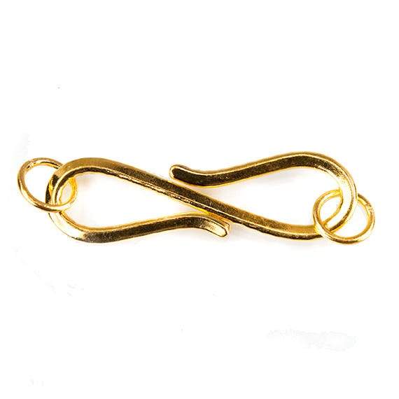 36mm Vermeil S Hook Pebble Design 1 piece