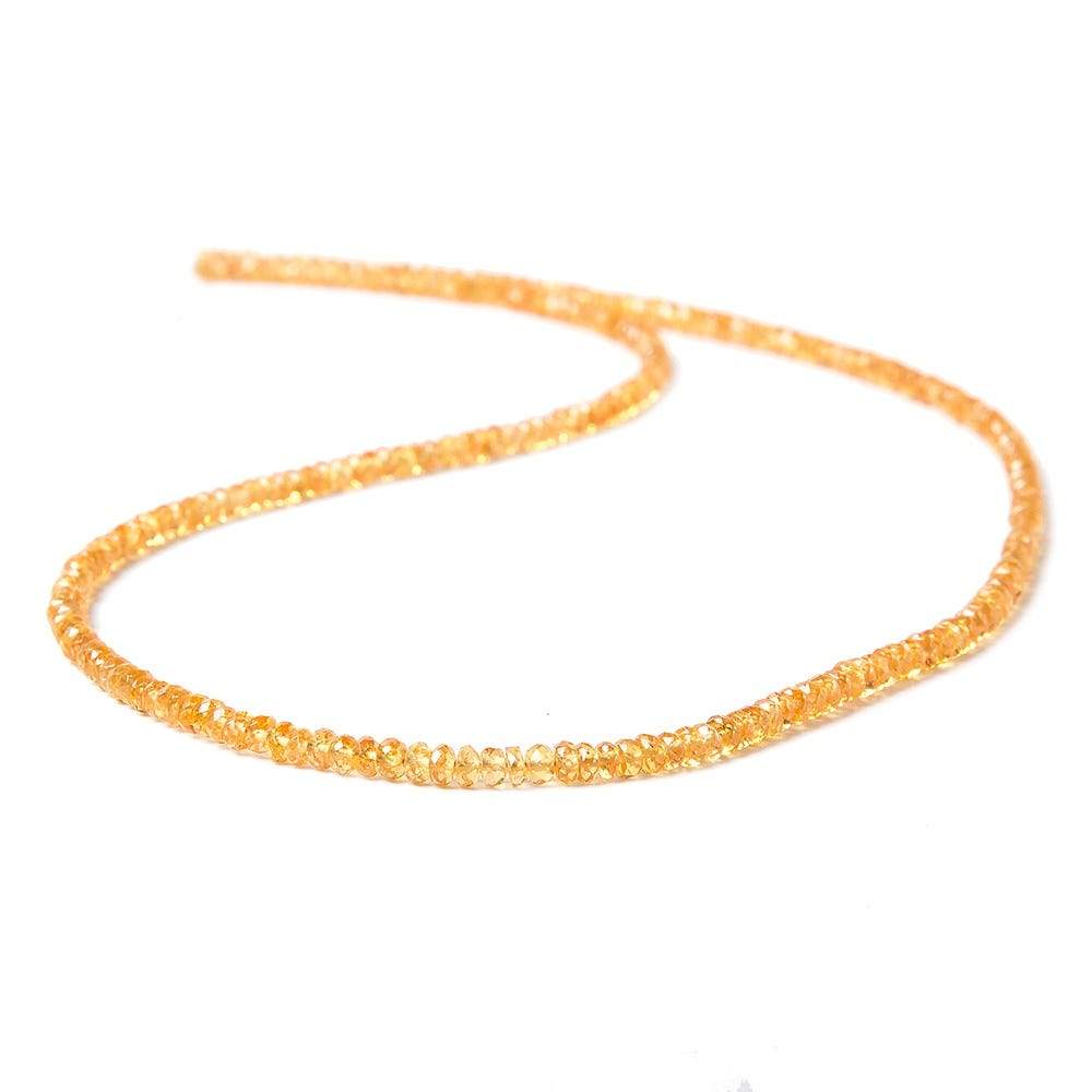 3mm Mandarin Garnet Beads Faceted Rondelle 16 inch 232 pieces