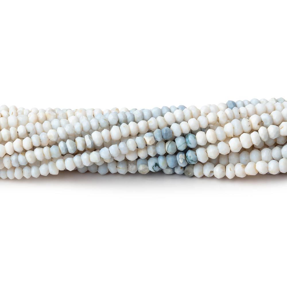3mm Shaded Owyhee Natural Opal Faceted Rondelle Beads 13 inch 145 pieces