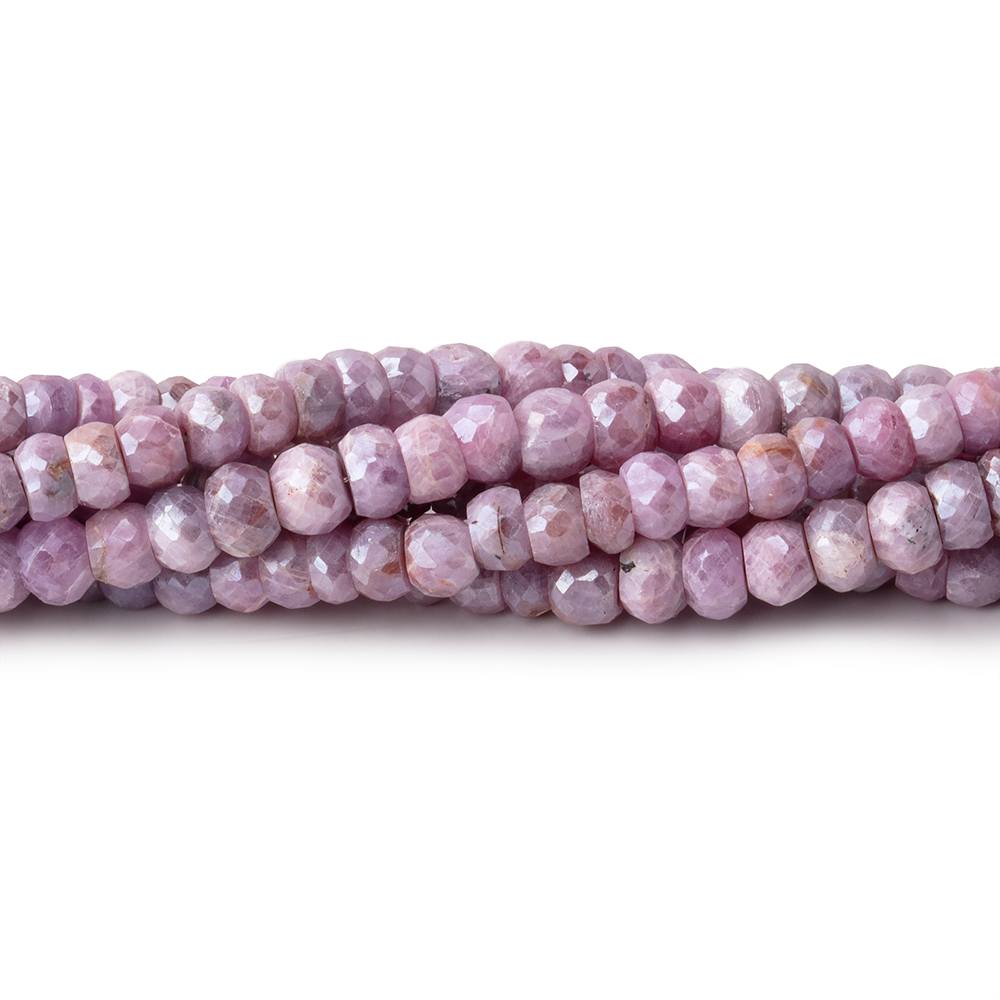 4-4.5mm Mystic Pink Sapphire Faceted Rondelle Beads 14 inch 100 pieces