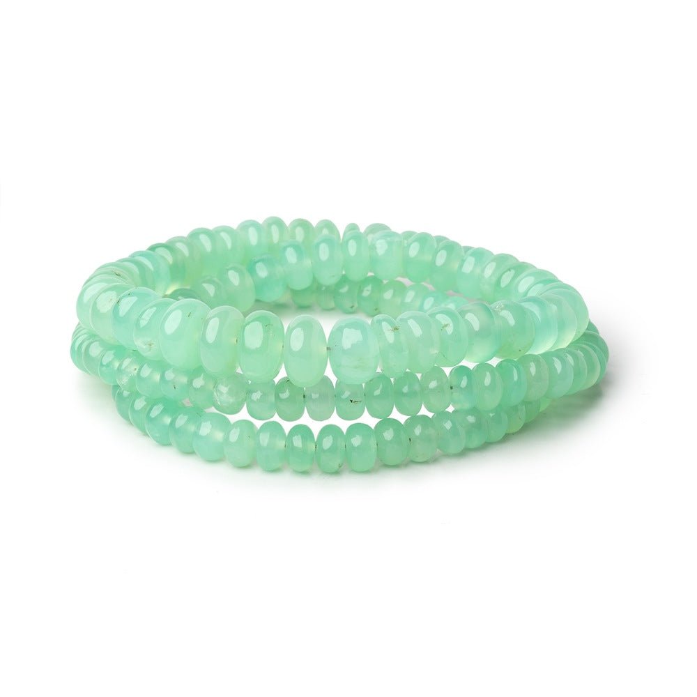 6-9mm Chrysoprase Plain Rondelle Beads 18 inch 144 pieces