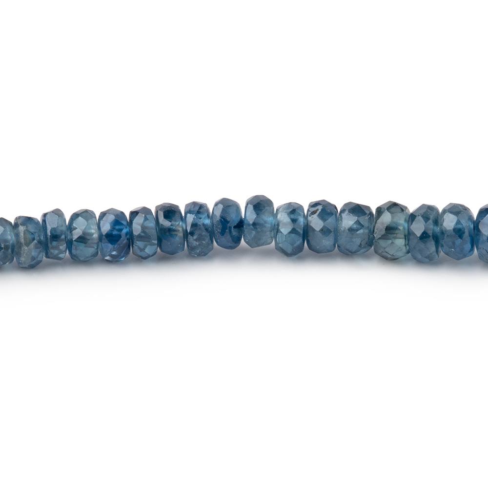 3-4mm Blue Sapphire Faceted Rondelle Beads 18 inch 280 pieces