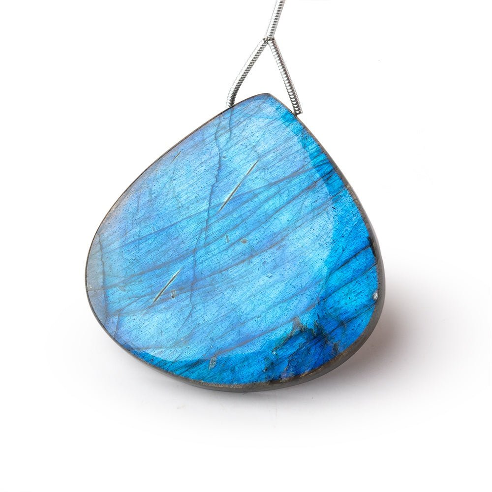 41.5mm Labradorite Plain Heart Pendant 1 AAA Focal