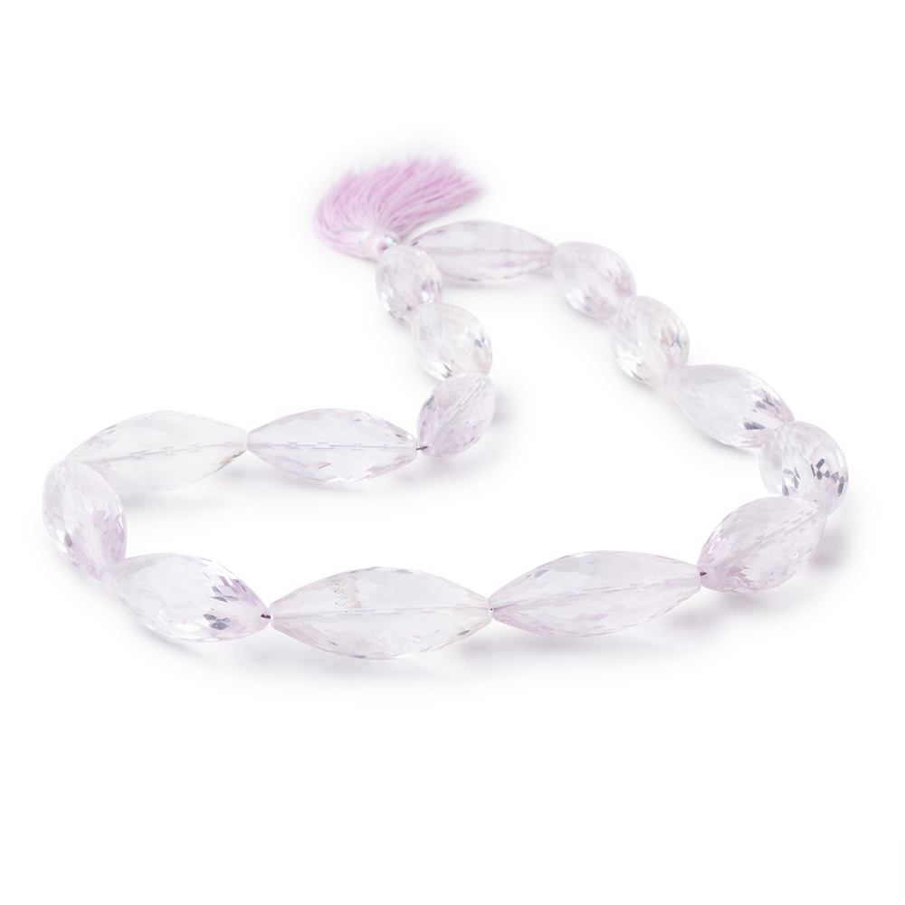23-30mm Pink Amethyst Faceted Marquise Beads 15 inch 15 beads AA Grade