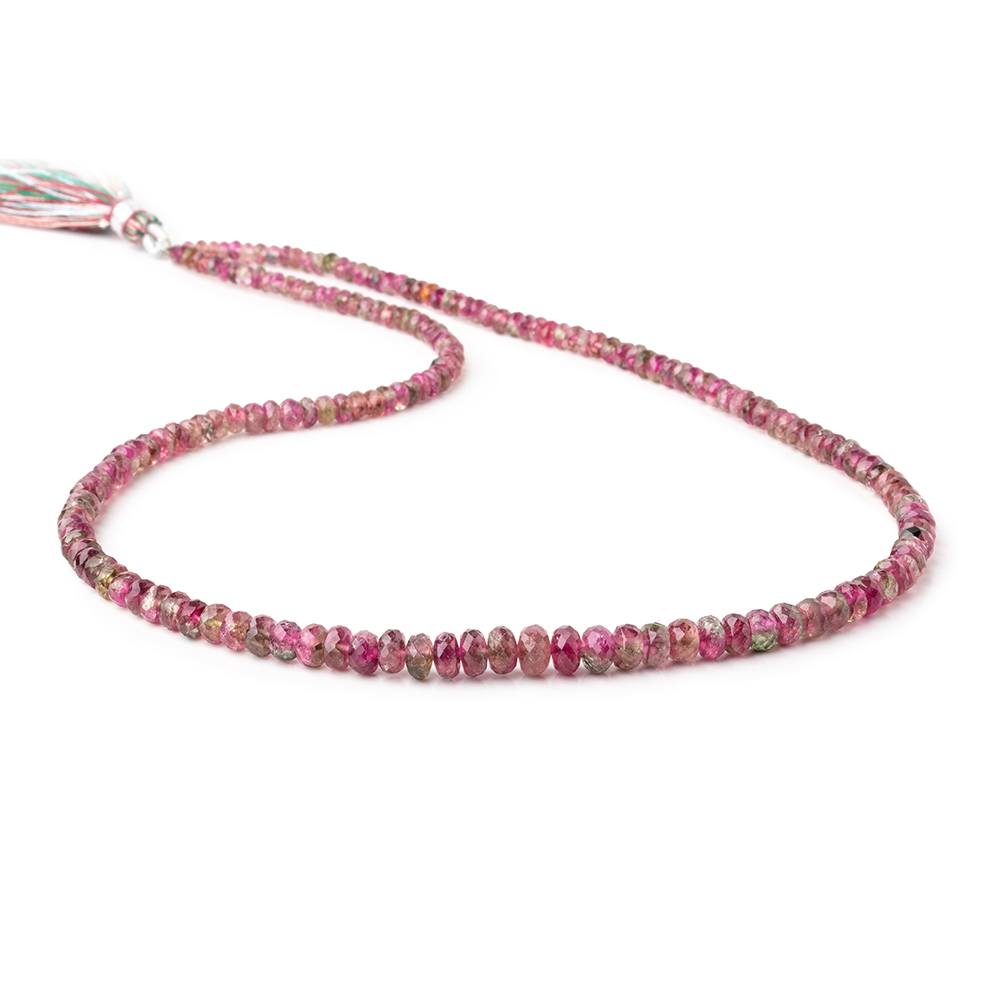 3-6mm Multi Color Tourmaline Faceted Rondelle Beads 16 inch 157 pieces AAA