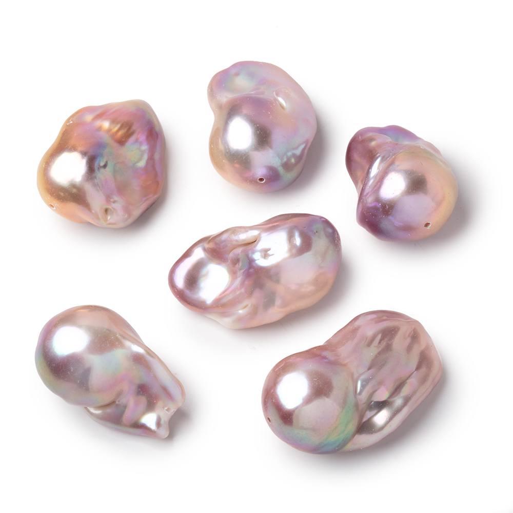 18-25mm Lilac Peach Ultra Baroque Focal Beads 1 piece AA