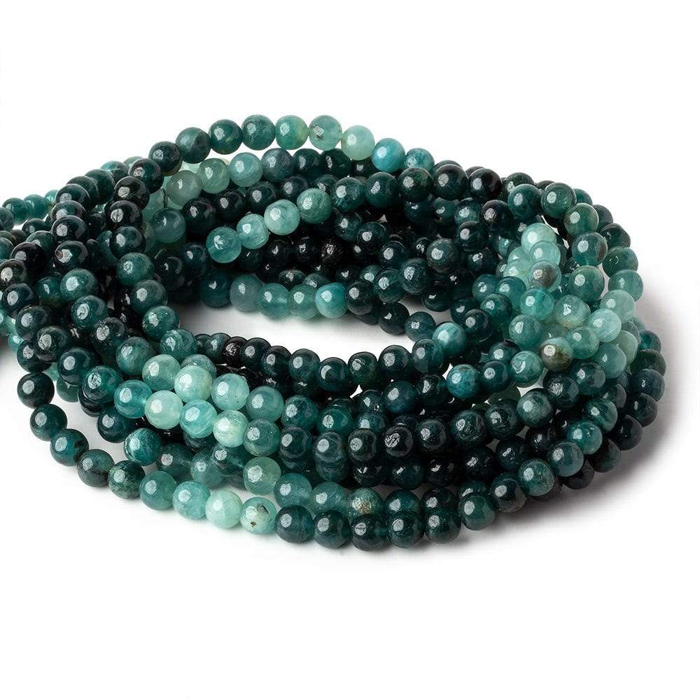 4.5-6mm  Grandidierite plain round beads 18.5 inch 93 beads AA grade