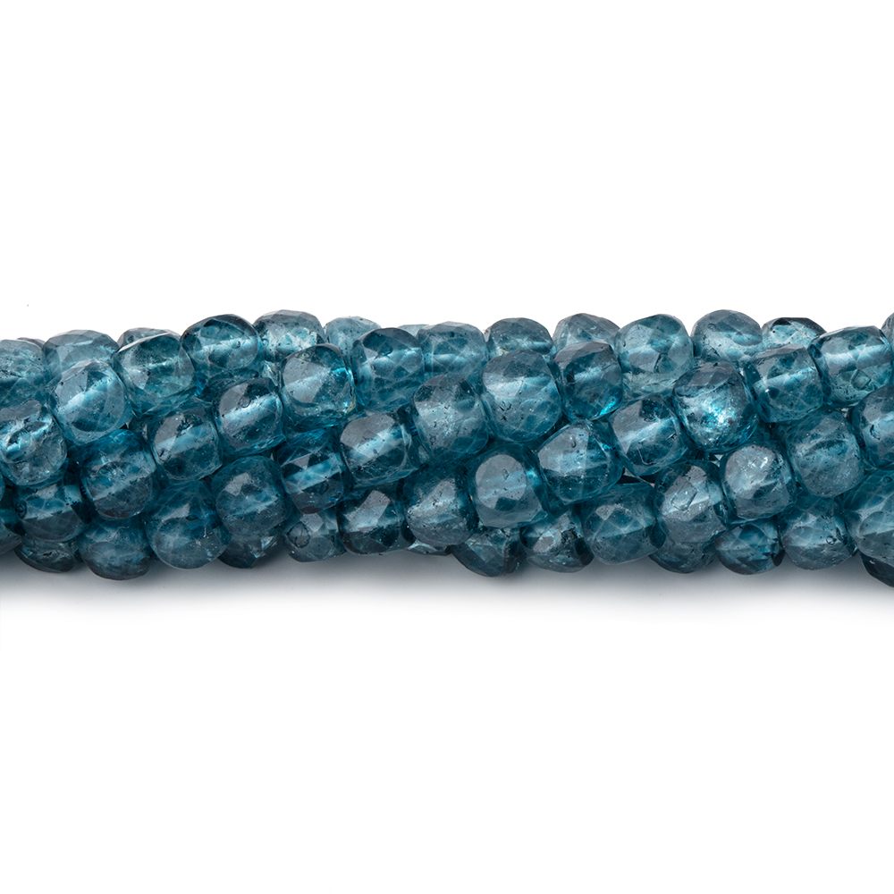 4.5mm Mystic Blue Topaz Micro Faceted Cube Beads 12 inch 70 pieces
