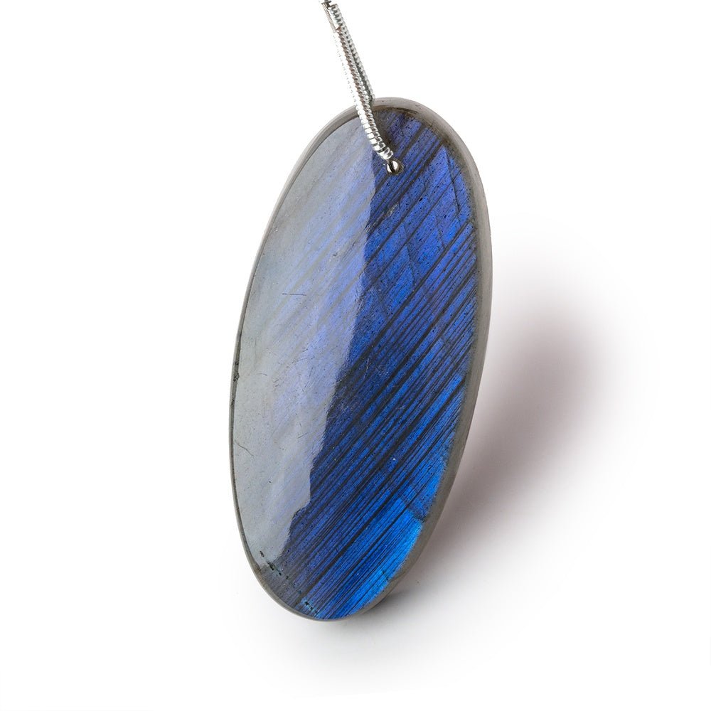 47x22x7.5mm Labradorite Plain Oval Pendant 1 AAA Focal