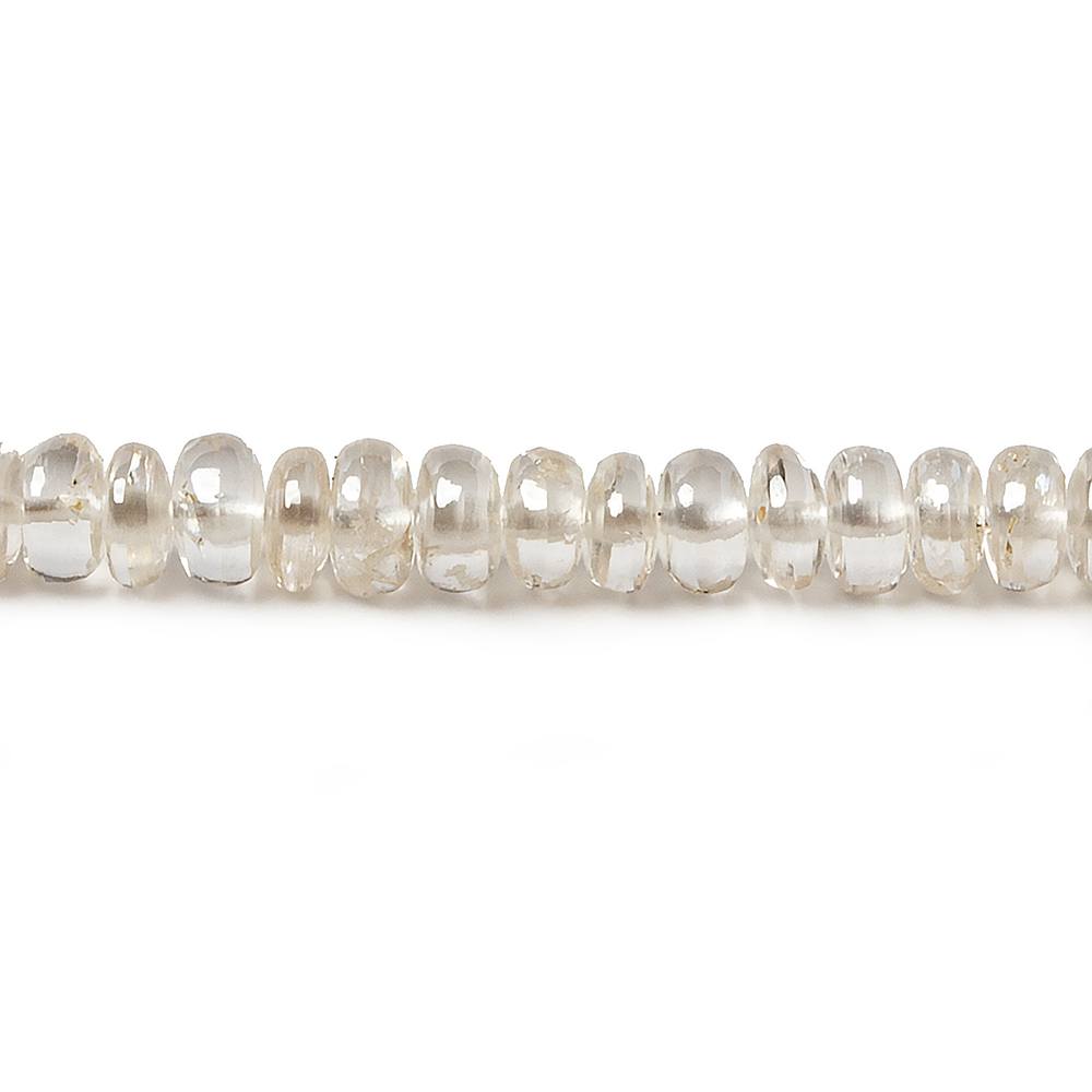 4mm Champagne Zircon Plain Rondelle 14 inch 158 pieces