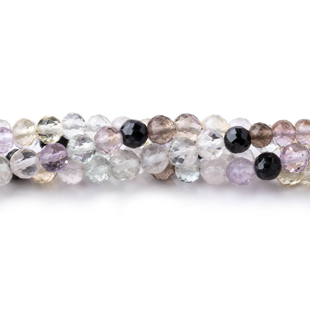4mm Multi Gemstone Faceted Round Beads 16 inch 112 pieces