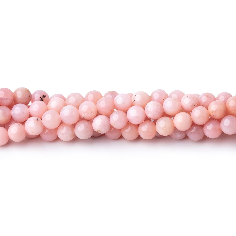 4mm Pink Peruvian Opal Plain Round Beads 15.75 inch 95 pieces