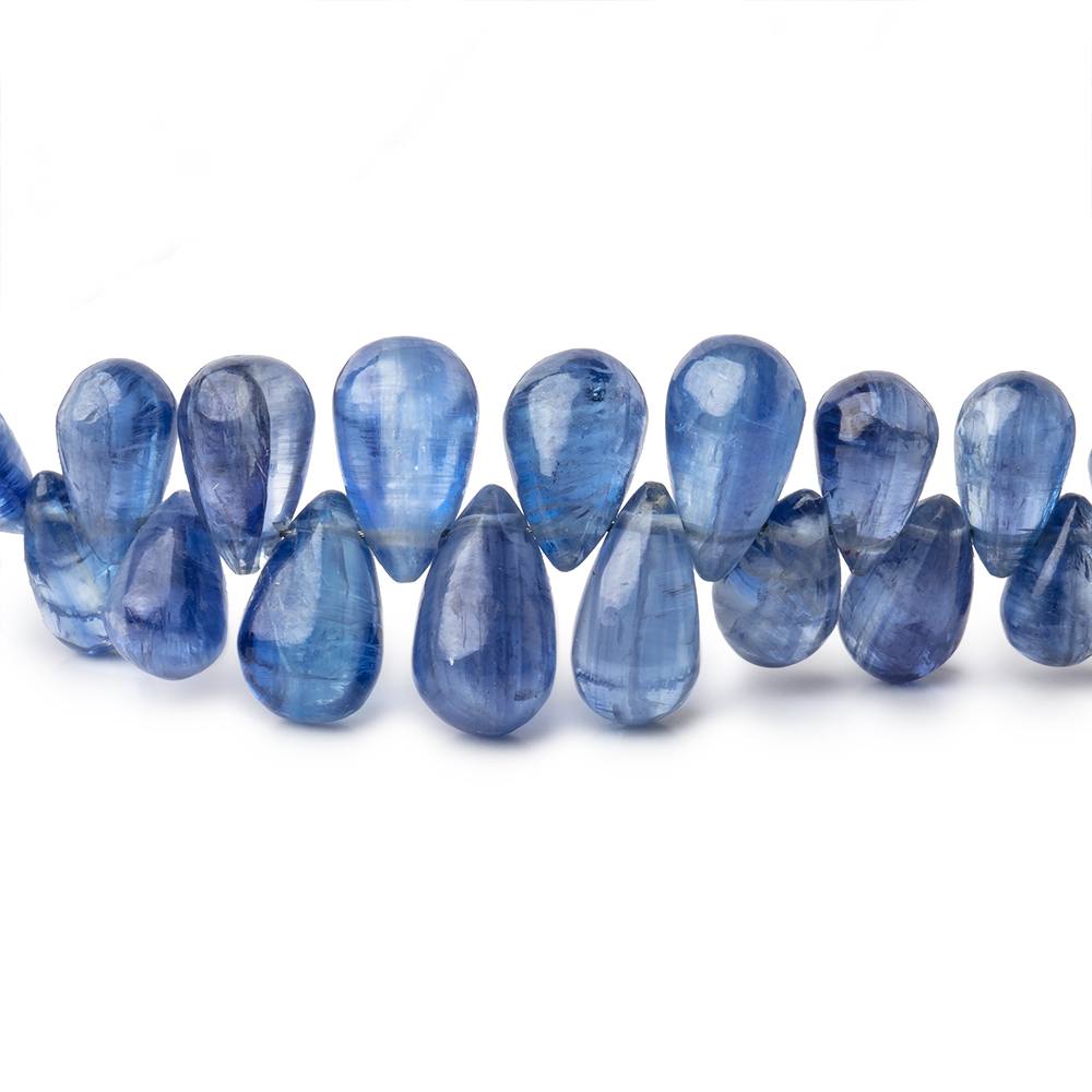 4x3-10x5mm Kyanite Plain Tear Drop Beads 10 inch 99 pieces AA