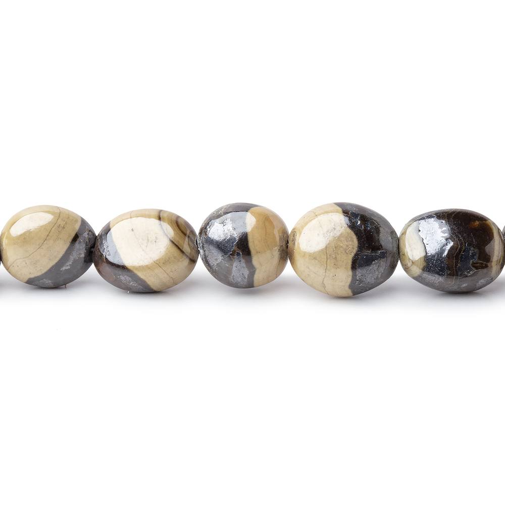4x3-10x9mm Schalenblende Plain Nugget Beads 18 inch 55 pieces
