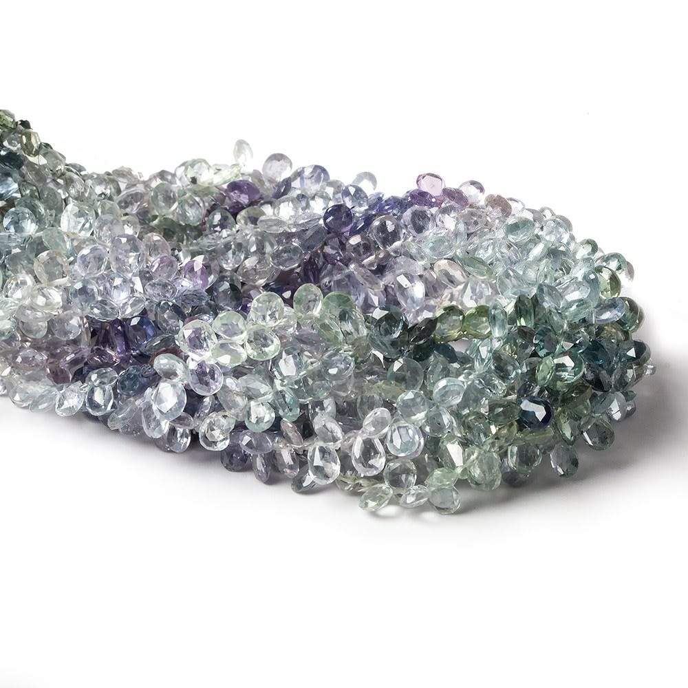 4x3mm Fancy Sapphire Pear Briolette 8 inch 106 pcs