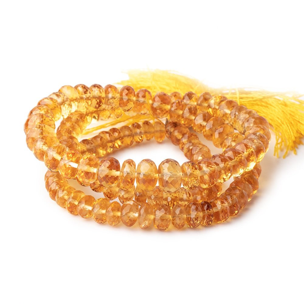 5-8mm Citrine Faceted Rondelle Beads 16 inch 108 pieces