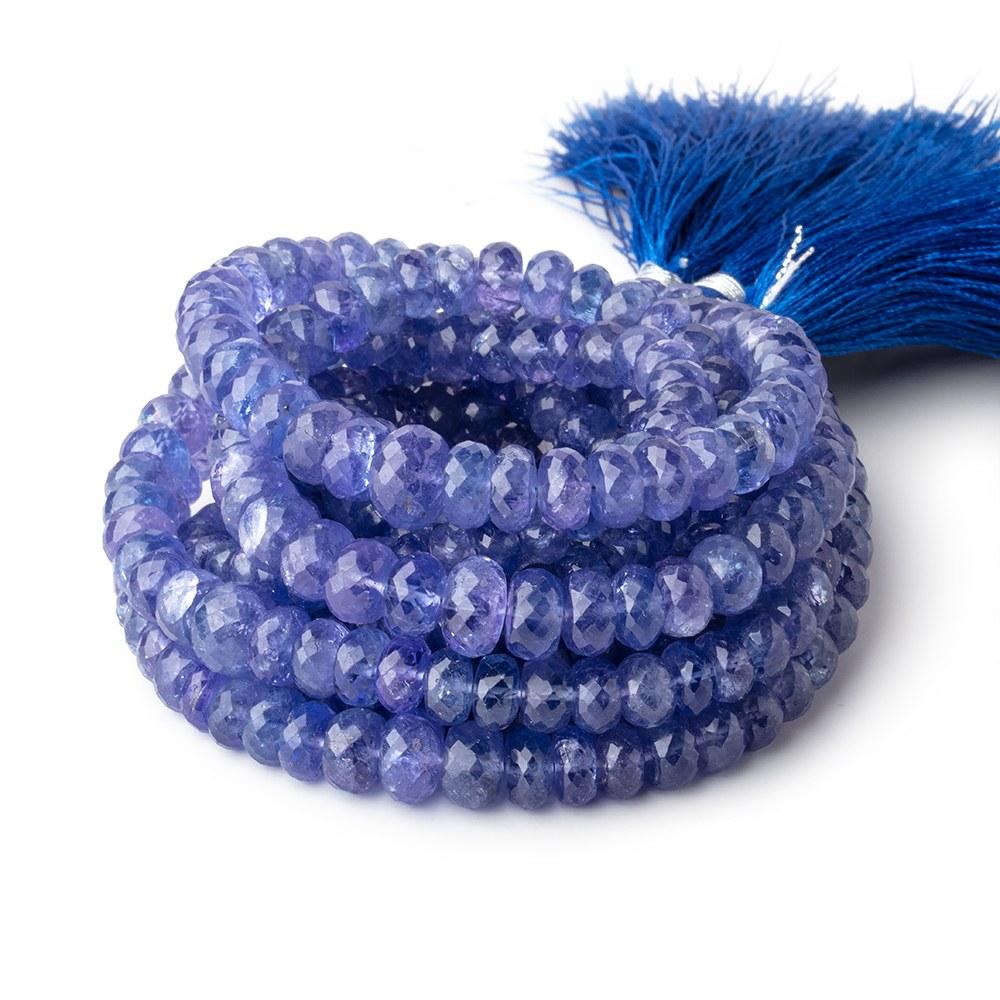 5-8mm Tanzanite Faceted Rondelle Beads 16 inch 108 pieces A