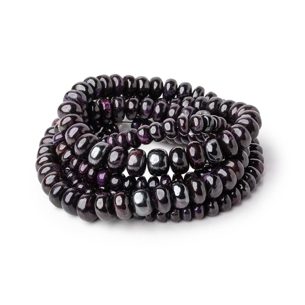 5-9mm Sugilite Plain Rondelle Beads 18 inch 103 pieces AA