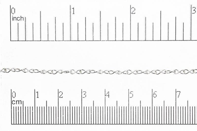 Figure 8 Cable Chain - 2mm x 5mm - Available in Multiple Colors - Sold by the Foot - CH 5020