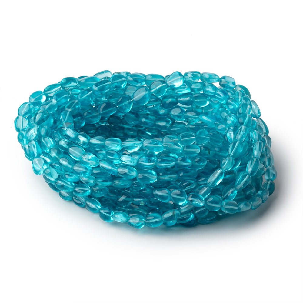 5.5x5-8.5x6.5mm Apatite Plain Nugget Beads 18 inch 62 pieces AA