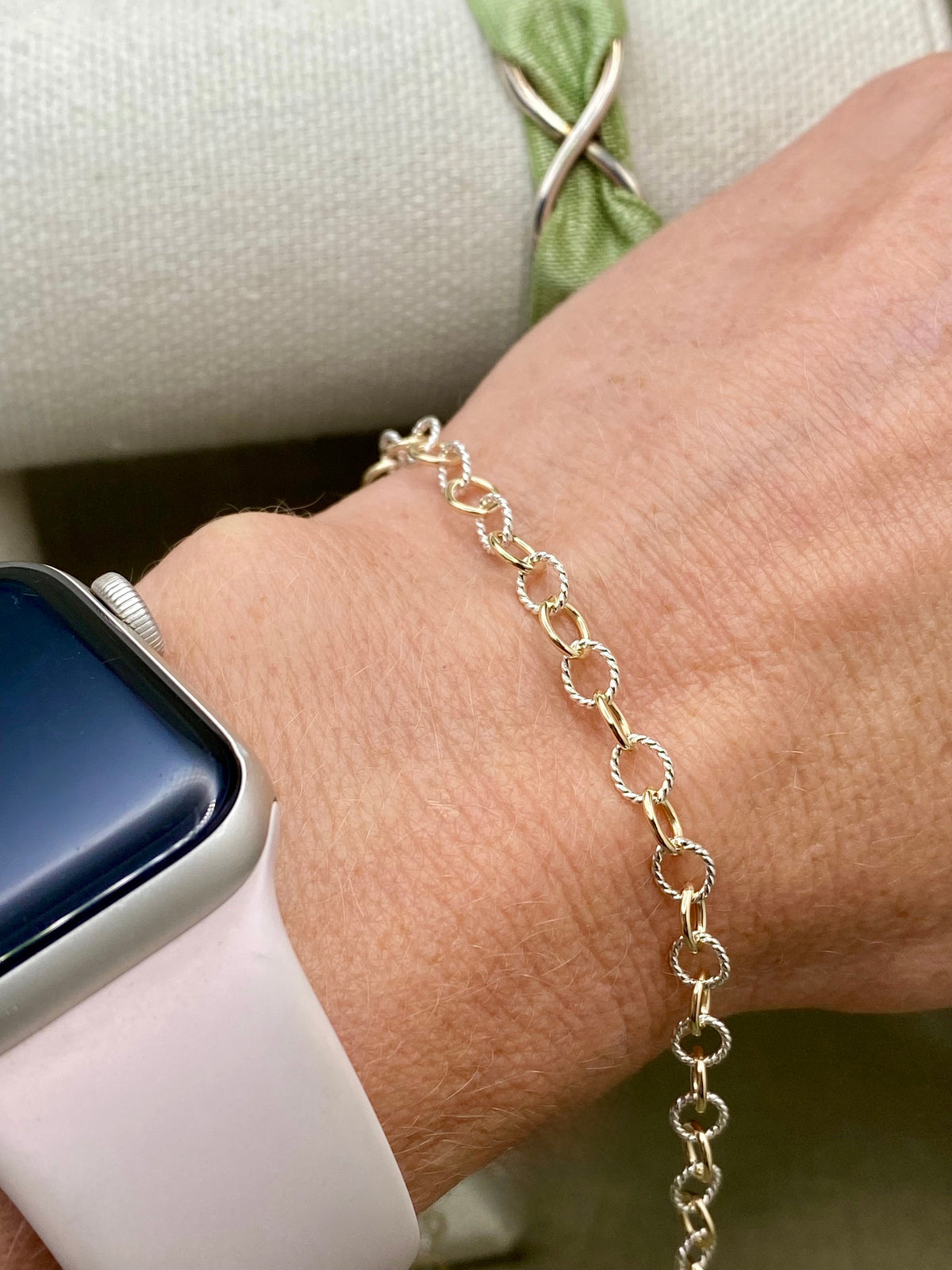 Mixed Metal Bold Cable Chain - C53