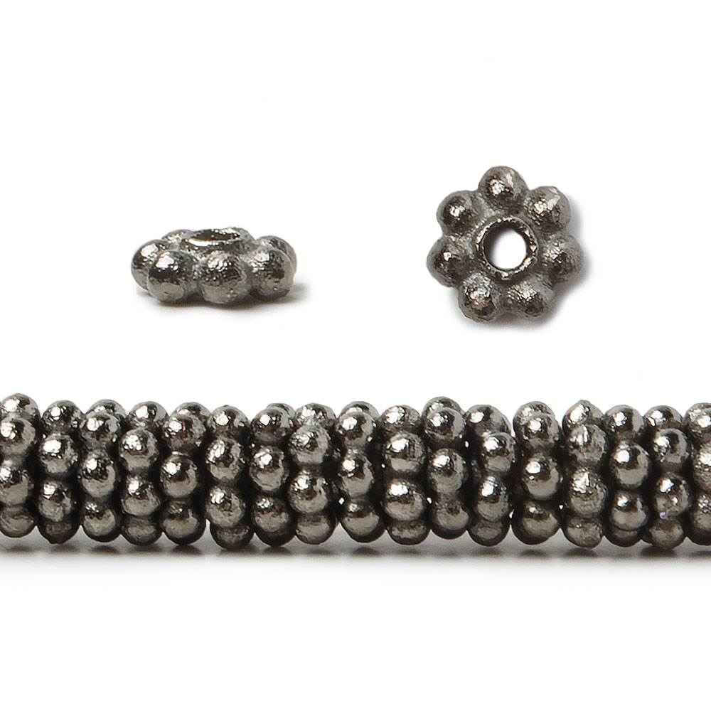 5mm Daisy Spacer Beads 8 inch 128 pieces