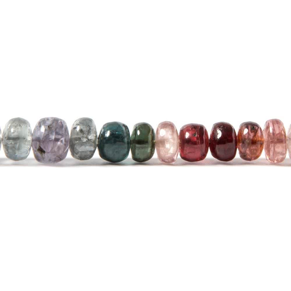 5mm Multi Color Spinel plain rondelle Beads 15 inch 96 pieces