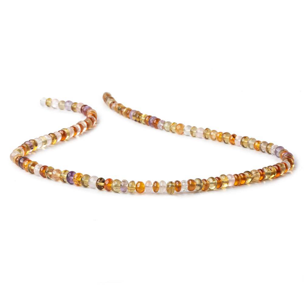 5mm Multi-gemstone Plain Rondelle Beads 16 inch 128 pieces