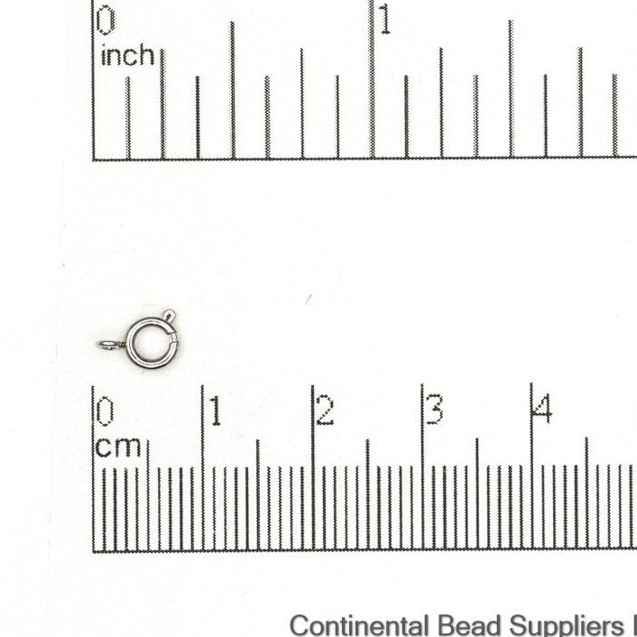 5mm Spring Ring Clasp Stainless Steel sold per Piece - CL/SR5SS