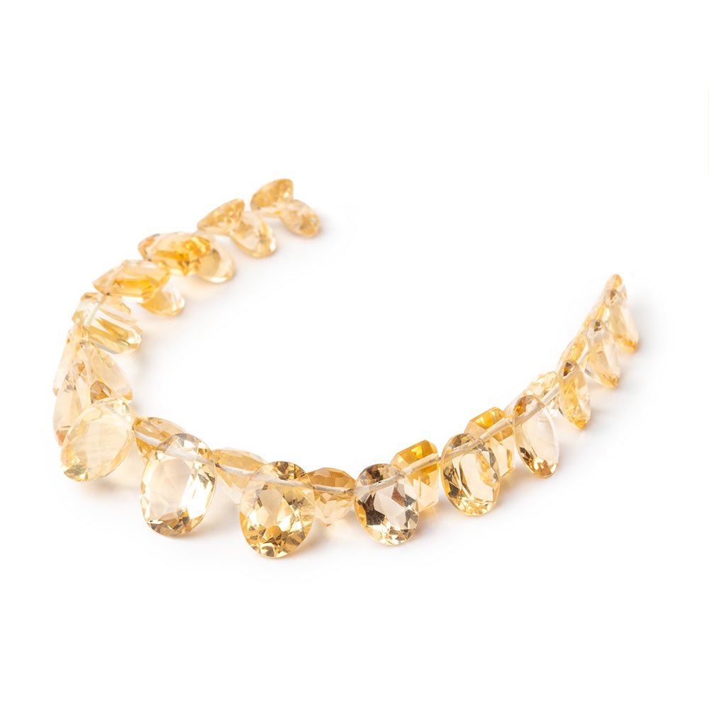 5x4-10x7mm Citrine Faceted Mixed Shaped Beads 5 inch 32 pieces AAA