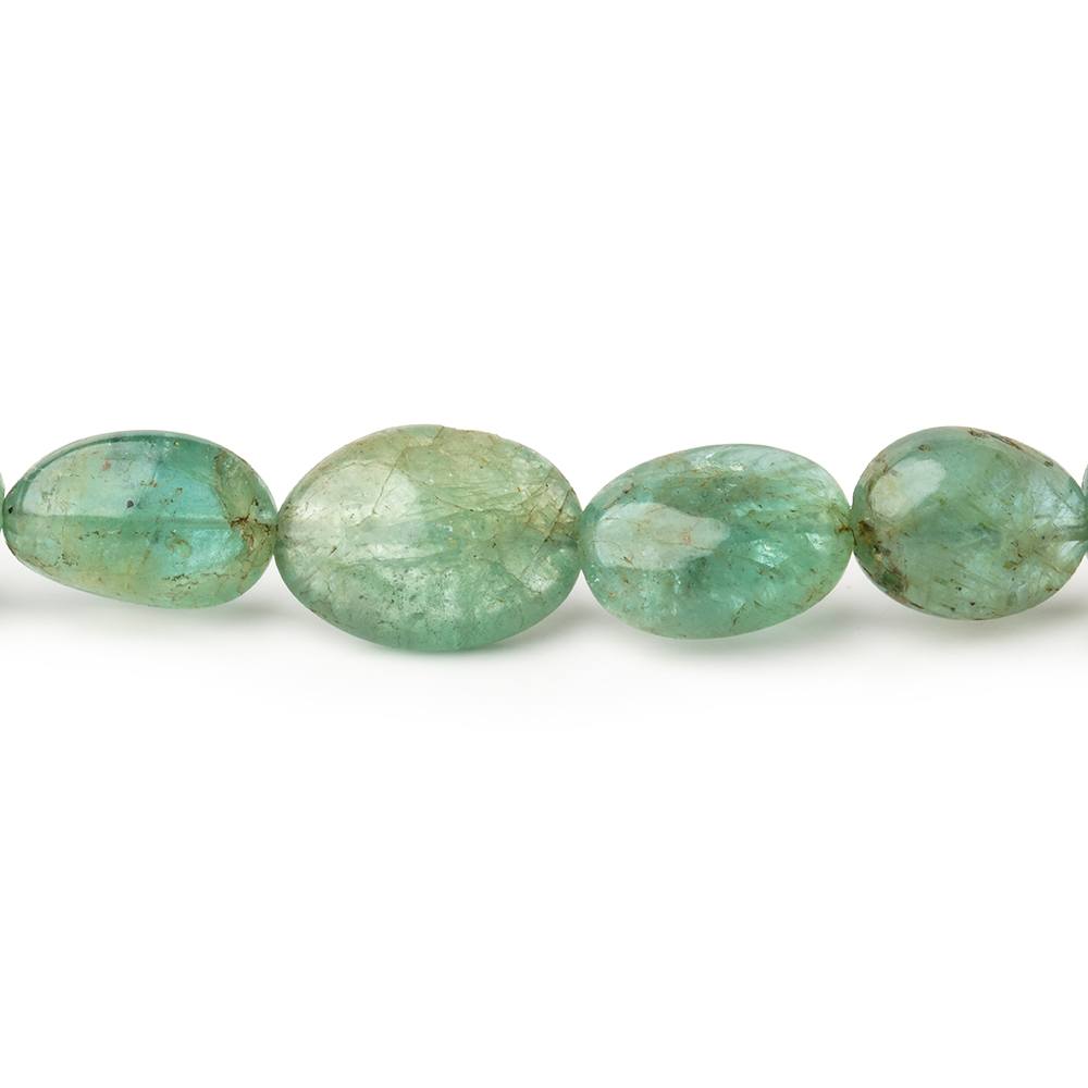 5x4-10x8mm Emerald plain nugget beads 17 inch 56 pieces A